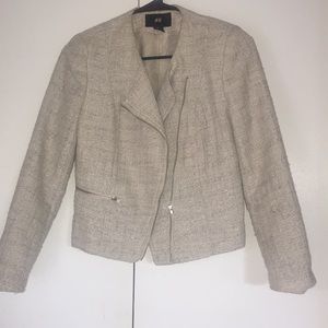 Tweed Moto Blazer